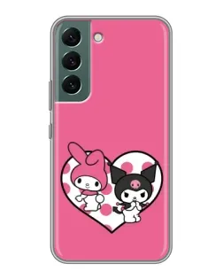 Чохол для Samsung Galaxy S22 Plus з картинкою «Kuromi та My Melody»