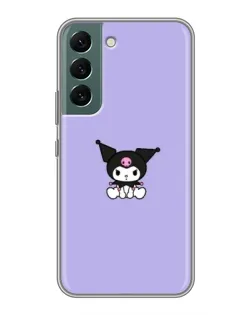 Чохол для Samsung Galaxy S22 Plus з картинкою «Kuromi — фіолетовий мінімалізм»