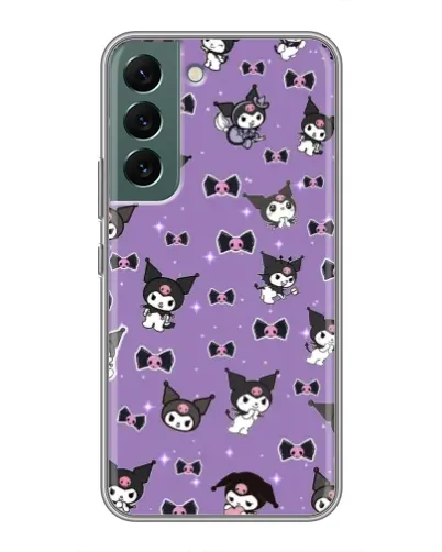 Чохол для Samsung Galaxy S22 Plus з картинкою «Kuromi — патерн»