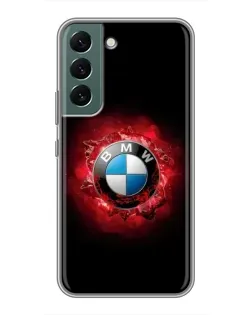 Чехол для Samsung Galaxy S22 Plus с картинкой «Логотип BMW — вспышка»