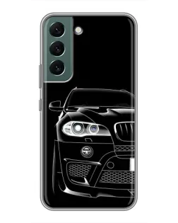 Чехол для Samsung Galaxy S22 Plus с картинкой «Темный силуэт BMW»