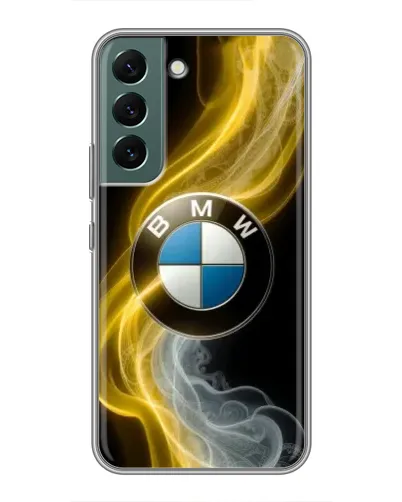 Чехол для Samsung Galaxy S22 Plus с картинкой «Золотистый дым BMW» Чехол для Samsung Galaxy S22 Plus с картинкой «Золотистый дым BMW»