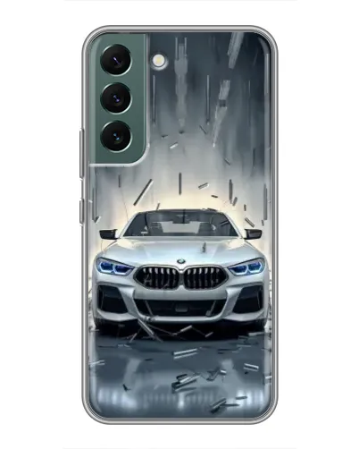 Чехол для Samsung Galaxy S22 Plus с картинкой «BMW в свете фар» Чехол для Samsung Galaxy S22 Plus с картинкой «BMW в свете фар»