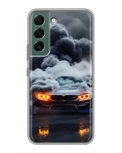 Чехол для Samsung Galaxy S22 Plus с картинкой «BMW в дыму»
