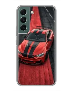 Чехол для Samsung Galaxy S22 Plus с картинкой «BMW на красной дорожке»