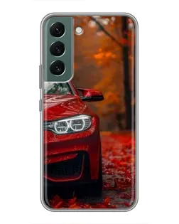 Чехол для Samsung Galaxy S22 Plus с картинкой «Осенняя BMW M4»