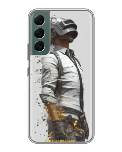 Чехол для Samsung Galaxy S22 Plus с картинкой «PUBG — боец в пыли»