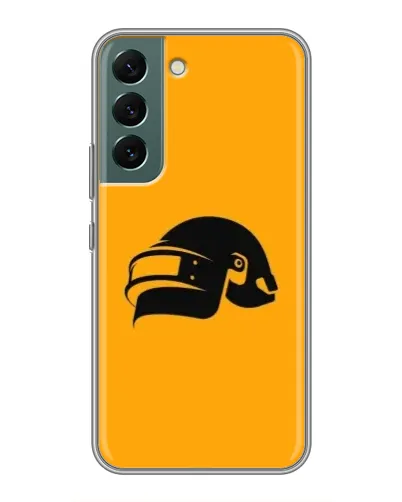 Чехол для Samsung Galaxy S22 Plus с картинкой «PUBG — золотой шлем»