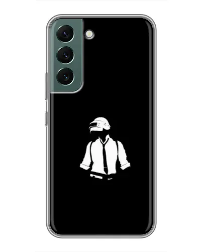 Чехол для Samsung Galaxy S22 Plus с картинкой «PUBG — белый шлем»