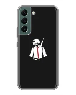 Чехол для Samsung Galaxy S22 Plus с картинкой «PUBG — силуэт воина»