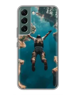 Чехол для Samsung Galaxy S22 Plus с картинкой «PUBG — свободное падение»