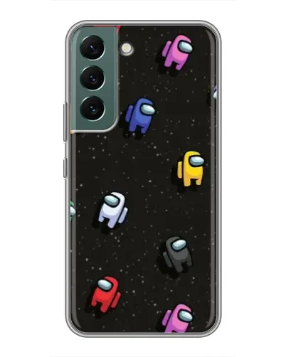 Чехол для Samsung Galaxy S22 Plus с картинкой «Космический паттерн Among Us» Чехол для Samsung Galaxy S22 Plus с картинкой «Космический паттерн Among Us»