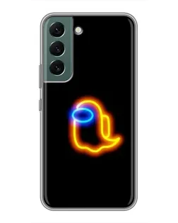 Чехол для Samsung Galaxy S22 Plus с картинкой «Among Us неоновое сияние»