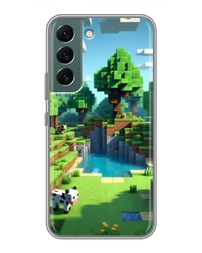 Чехол для Samsung Galaxy S22 Plus с картинкой «Minecraft летний день» Чехол для Samsung Galaxy S22 Plus с картинкой «Minecraft летний день»