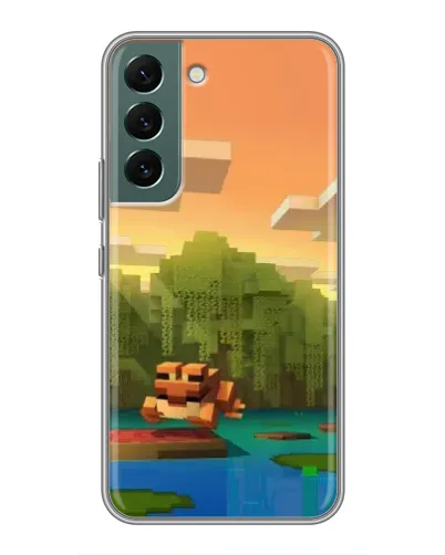 Чехол для Samsung Galaxy S22 Plus с картинкой «Майнкрафт закат солнца» Чехол для Samsung Galaxy S22 Plus с картинкой «Майнкрафт закат солнца»