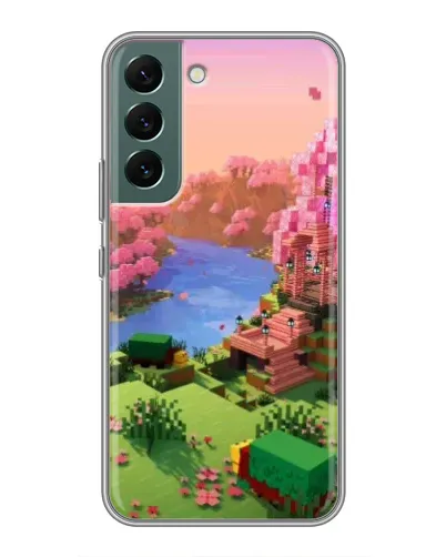Чехол для Samsung Galaxy S22 Plus с картинкой «Розовое дерево Minecraft» Чехол для Samsung Galaxy S22 Plus с картинкой «Розовое дерево Minecraft»