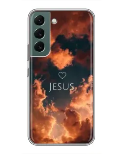 Чехол для Samsung Galaxy S22 Plus с картинкой «Сияние Имени Jesus»