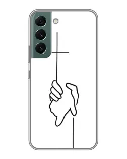 Чехол для Samsung Galaxy S22 Plus с картинкой «Рука держит»