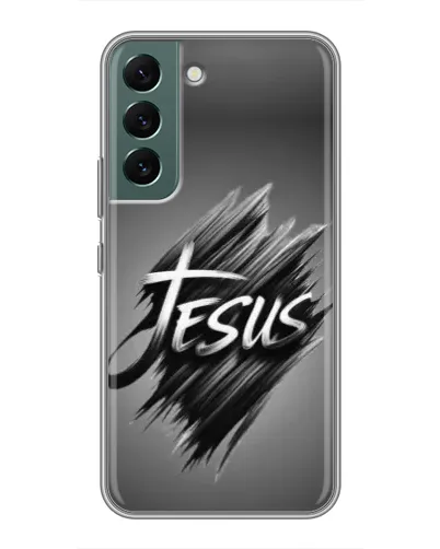 Чехол для Samsung Galaxy S22 Plus с картинкой «Надпись Jesus Graffiti»