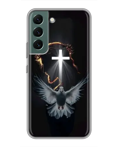 Чехол для Samsung Galaxy S22 Plus с картинкой «Голубь и Свет»