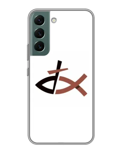 Чехол для Samsung Galaxy S22 Plus с картинкой «Рыба и крест»