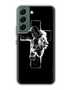 Чохол для Samsung Galaxy S22 Plus з картинкою «Сяючий хрест Jesus»