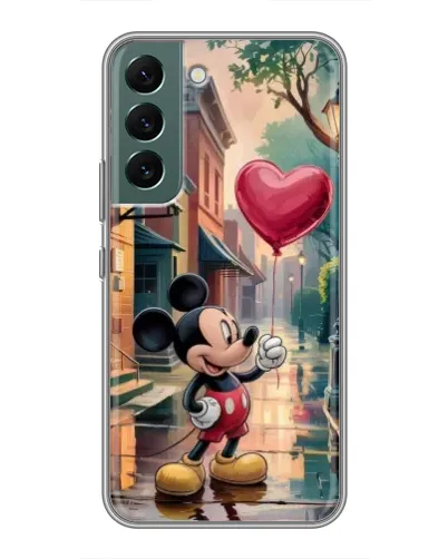 Чехол для Samsung Galaxy S22 Plus с картинкой «Микки и шарик-сердце» Чехол для Samsung Galaxy S22 Plus с картинкой «Микки и шарик-сердце»