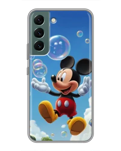 Чехол для Samsung Galaxy S22 Plus с картинкой «Mickey и мыльные пузыри» Чехол для Samsung Galaxy S22 Plus с картинкой «Mickey и мыльные пузыри»