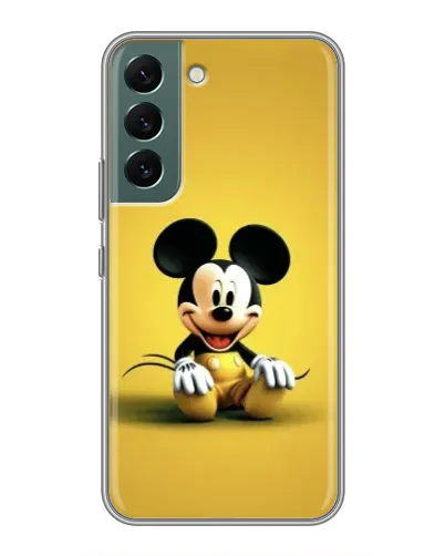 Чехол для Samsung Galaxy S22 Plus с картинкой «Микки на желтом» Чехол для Samsung Galaxy S22 Plus с картинкой «Микки на желтом»
