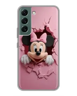 Чехол для Samsung Galaxy S22 Plus с картинкой «Минни сквозь стену»