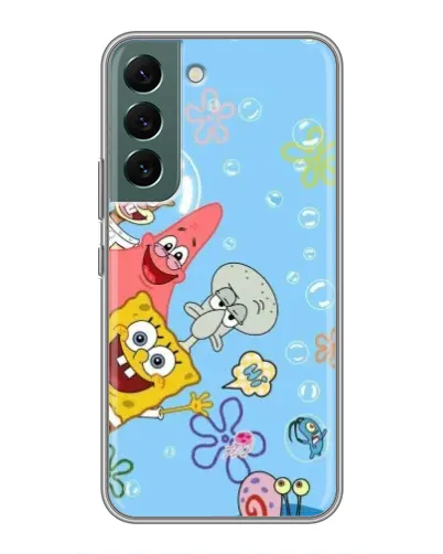 Чехол для Samsung Galaxy S22 Plus с картинкой «Веселые пузырьки»
