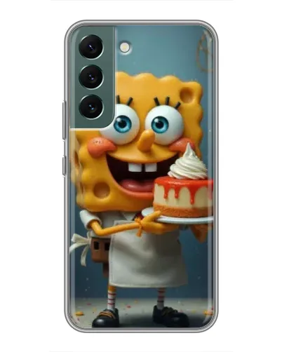 Чехол для Samsung Galaxy S22 Plus с картинкой «Повар Спанч Боб»