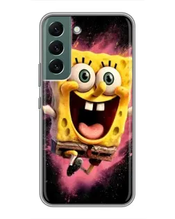 Чехол для Samsung Galaxy S22 Plus с картинкой «Взрывной Спанч Боб»
