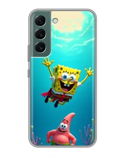 Чехол для Samsung Galaxy S22 Plus с картинкой «Спанч Боб под водой» Чехол для Samsung Galaxy S22 Plus с картинкой «Спанч Боб под водой»