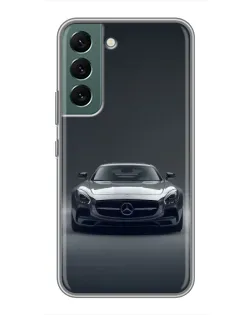 Чехол для Samsung Galaxy S22 Plus с картинкой «Mercedes на черном»