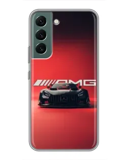 Чехол для Samsung Galaxy S22 Plus с картинкой «Mercedes AMG — красная линия»