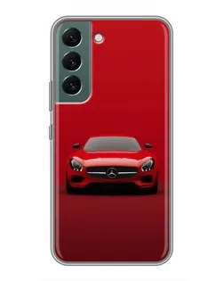 Чехол для Samsung Galaxy S22 Plus с картинкой «Красный Mercedes AMG»