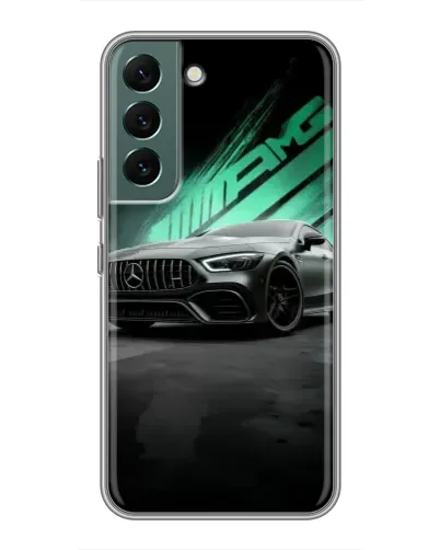 Чехол для Samsung Galaxy S22 Plus с картинкой «Темный Mercedes AMG»