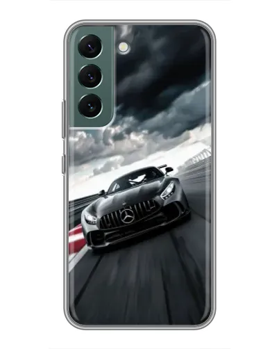 Чехол для Samsung Galaxy S22 Plus с картинкой «Гоночный Mercedes AMG»