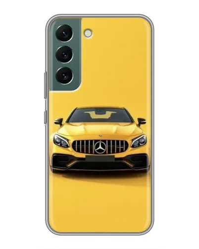 Чехол для Samsung Galaxy S22 Plus с картинкой «Желтый Mercedes GT»