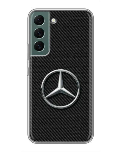 Чехол для Samsung Galaxy S22 Plus с картинкой «Карбоновый Mercedes стиль» Чехол для Samsung Galaxy S22 Plus с картинкой «Карбоновый Mercedes стиль»
