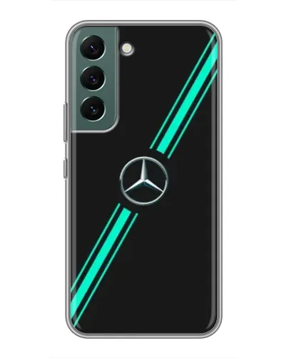 Чехол для Samsung Galaxy S22 Plus с картинкой «Спортивные линии Mercedes» Чехол для Samsung Galaxy S22 Plus с картинкой «Спортивные линии Mercedes»