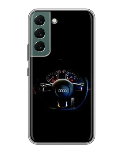 Чехол для Samsung Galaxy S22 Plus с картинкой «Салон Audi — руль»