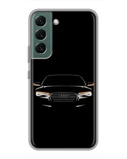 Чехол для Samsung Galaxy S22 Plus с картинкой «Audi — ночной контур»