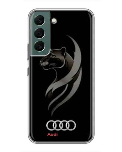 Чехол для Samsung Galaxy S22 Plus с картинкой «Графика — пантера и Audi»