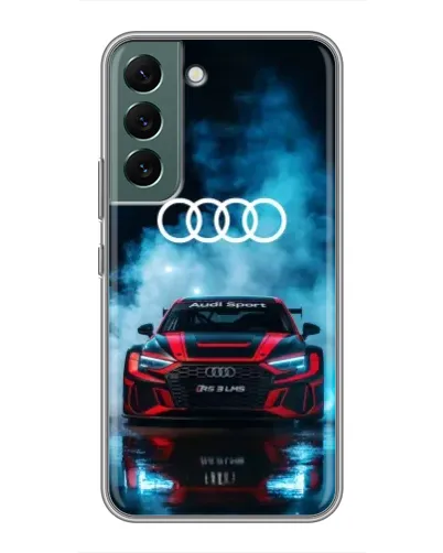 Чехол для Samsung Galaxy S22 Plus с картинкой «Audi Sport — неон»