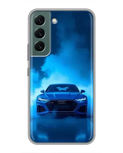 Чехол для Samsung Galaxy S22 Plus с картинкой «Audi — голубая энергия»