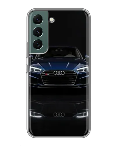 Чехол для Samsung Galaxy S22 Plus с картинкой «Audi — ночное отражение»