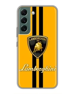 Чохол для Samsung Galaxy S22 Plus з картинкою «Lamborghini Stripe жовтий»