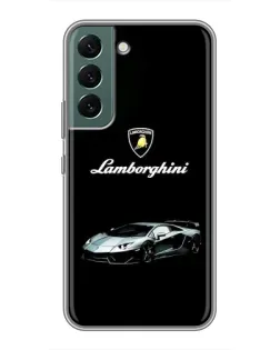 Чехол для Samsung Galaxy S22 Plus с картинкой «Логотип Lamborghini классика»